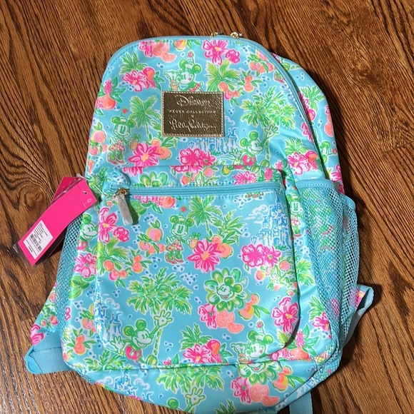 Lilly Pulitzer Disney Mickey and Minnie Mouse Backpack NWT - Picture 6 of 10